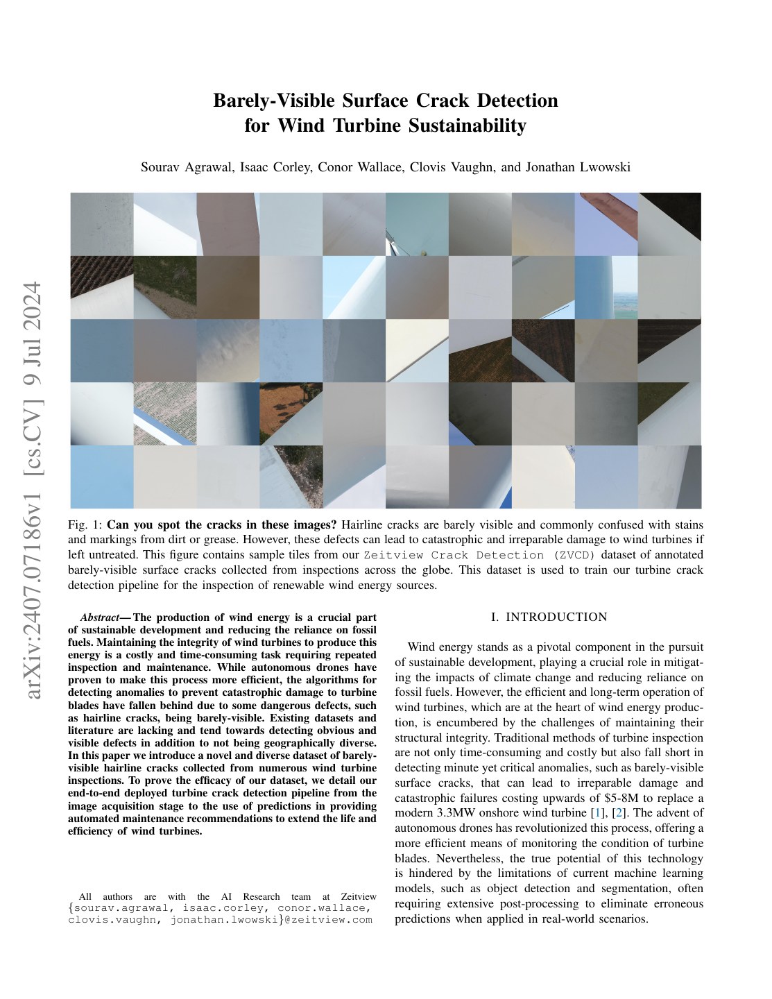First page of Barely-Visible Surface Crack Detection for Wind Turbine Sustainability